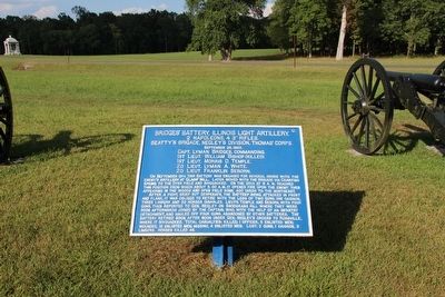 Bridges' Illinois Battery, Light Artillery Marker. Click for full size. Bridges' Illinois Battery, Light Artillery Marker image. Click for full size.