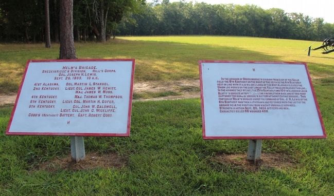 Helm's Brigade Marker. Click for full size. Helm's Brigade Marker image. Click for full size.