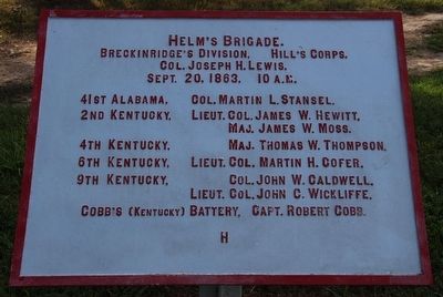 Helm's Brigade Marker image. Click for full size.