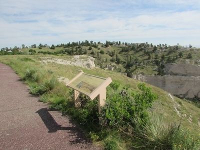 Markers at Scotts Bluff image. Click for full size.