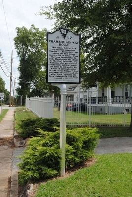 Chamberlain-Kay House Marker<br>Front. Click for full size. Chamberlain-Kay House Marker<br>Front image. Click for full size.