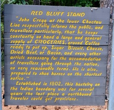 Right Panel - Red Bluff Stand image. Click for full size.