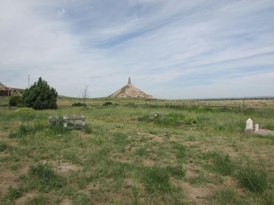 Chimney Rock Cemetery Marker. Click for full size. Chimney Rock Cemetery Marker image. Click for full size.
