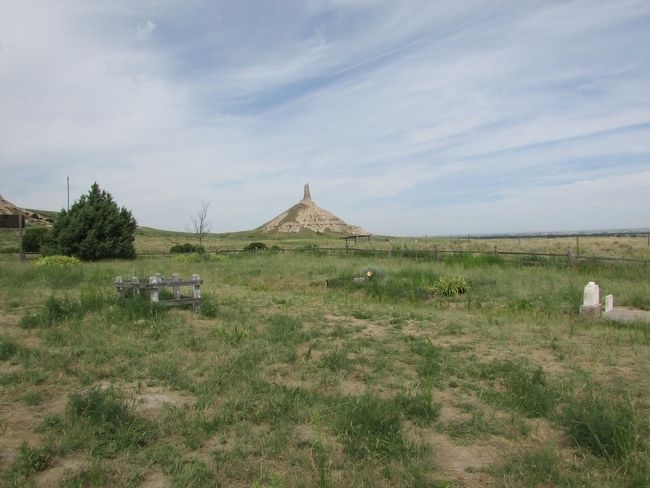 Chimney Rock seen from near the Marker. Click for full size. Chimney Rock seen from near the Marker image. Click for full size.
