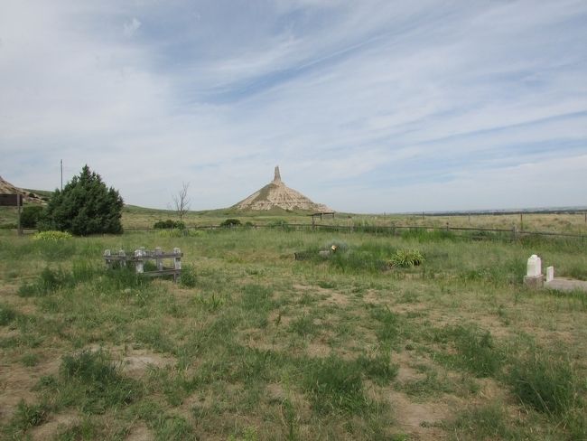 Chimney Rock seen from near the Marker image. Click for full size.