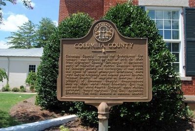 Columbia County Marker<br>Refurbished image. Click for full size.