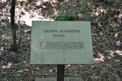 Daniel Burnett's Stand Interpretive Sign image. Click for full size.