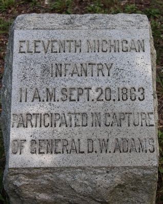 11th Michigan Infantry Marker image. Click for full size.