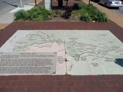 Three Trails West Marker image. Click for full size.