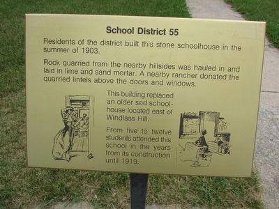 School District 55 Marker image. Click for full size.