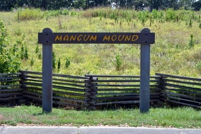 Mangum Mound Marker (Missing). Click for full size. Mangum Mound Marker (Missing) image. Click for full size.