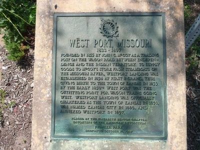 West Port, Missouri Marker. Click for full size. West Port, Missouri Marker image. Click for full size.