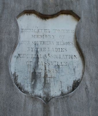 Confederate Memorial Cassville Cemetery (Front) image. Click for full size.