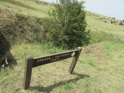 The Oregon - California Trail Marker image. Click for full size.