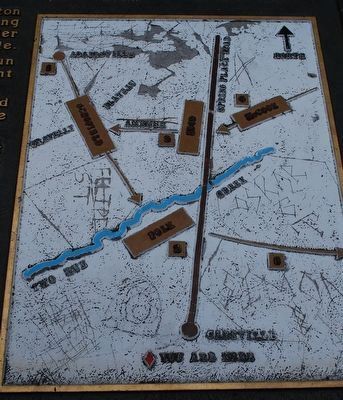 Affair at Cassville Marker Map image. Click for full size.