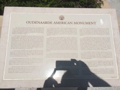 Oudenaarde American Monument Marker image. Click for full size.