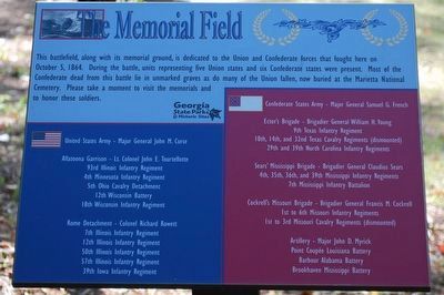 The Memorial Field Marker. Click for full size. The Memorial Field Marker image. Click for full size.