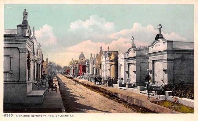 <i>Metairie Cemetery, New Orleans, La.</i>. Click for full size. <i>Metairie Cemetery, New Orleans, La.</i> image. Click for full size.