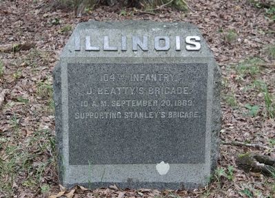 104th Illinois Marker image. Click for full size.