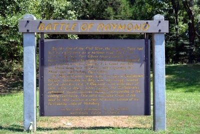 Battle of Raymond Marker image. Click for full size.