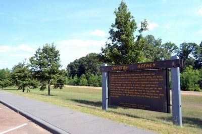Choctaw Agency Marker image. Click for full size.