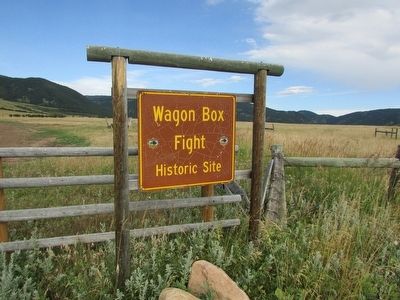 Wagon Box Fight Historic Site image. Click for full size.