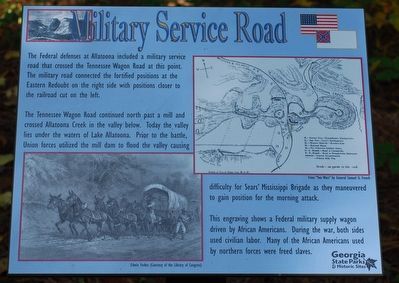 Military Service Road Marker. Click for full size. Military Service Road Marker image. Click for full size.