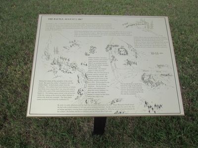 The Battle, August 2, 1867 Marker image. Click for full size.