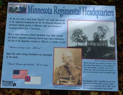 4th Minnesota Regimental Headquarters Marker. Click for full size. 4th Minnesota Regimental Headquarters Marker image. Click for full size.