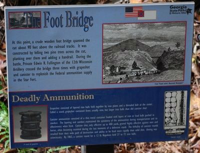 The Foot Bridge Marker image. Click for full size.