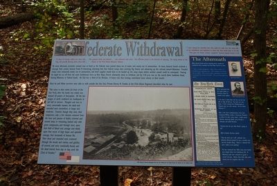 Confederate Withdrawal Marker. Click for full size. Confederate Withdrawal Marker image. Click for full size.
