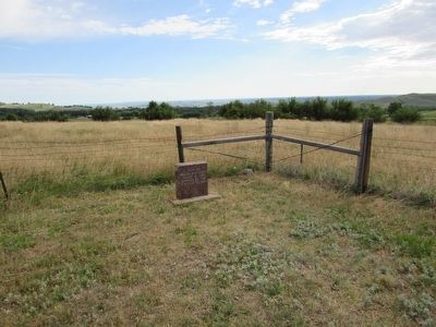 Site of Wagon Box Fight Marker. Click for full size. Site of Wagon Box Fight Marker image. Click for full size.