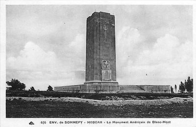 <i>Env. de Sommepy - Medeah Le Monument Amricaine de Blanc-Mont</i> image. Click for full size.