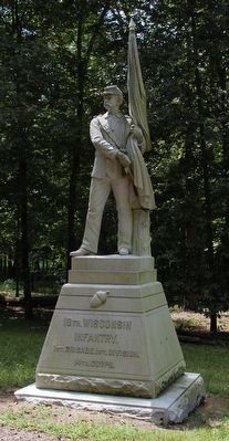 10th Wisconsin Infantry Marker. Click for full size. 10th Wisconsin Infantry Marker image. Click for full size.