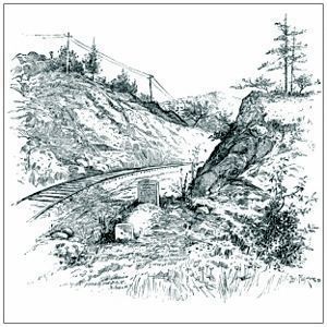 The Soldiers Grave on the Western & Atlantic Railroad in Allatoona Pass. Click for full size. The Soldiers Grave on the Western & Atlantic Railroad in Allatoona Pass image. Click for full size.