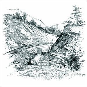 The Soldier’s Grave on the Western & Atlantic Railroad in Allatoona Pass image. Click for full size.