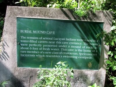 Burial Mound Cave Marker image. Click for full size.
