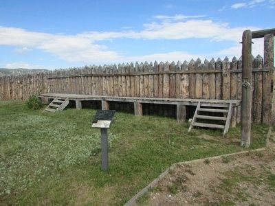 Marker Inside Fort Phil Kearny. Click for full size. Marker Inside Fort Phil Kearny image. Click for full size.