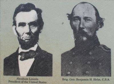 Lincoln & Brigadier General Benjamin H. Helm, C.S.A image. Click for full size.