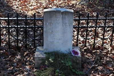 John Ingraham Grave (Closeup). Click for full size. John Ingraham Grave (Closeup) image. Click for full size.