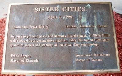 Sister Cities Marker. Click for full size. Sister Cities Marker image. Click for full size.