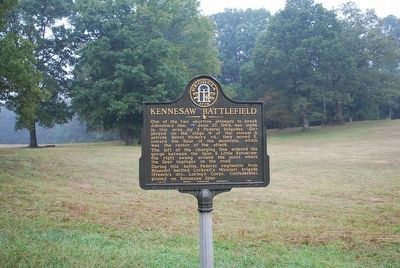 Kennesaw Battlefield Marker. Click for full size. Kennesaw Battlefield Marker image. Click for full size.