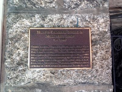 Hunt's General Store & Millinery Shop Marker. Click for full size. Hunt's General Store & Millinery Shop Marker image. Click for full size.
