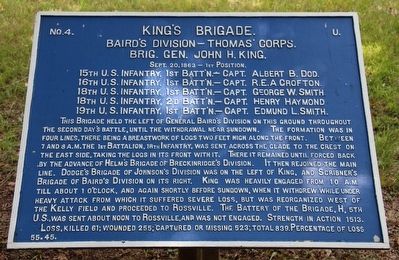 J. King's Brigade Marker image. Click for full size.