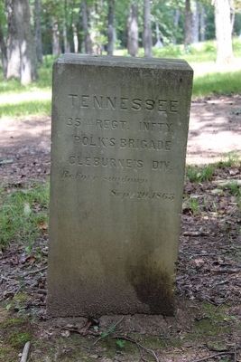 35th Tennessee Marker image. Click for full size.