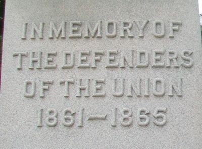 Civil War Memorial Dedication image. Click for full size.