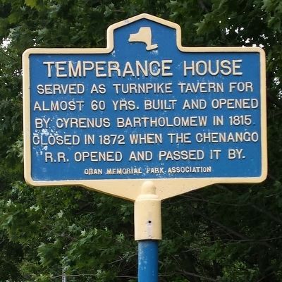 Temperance House Marker. Click for full size. Temperance House Marker image. Click for full size.