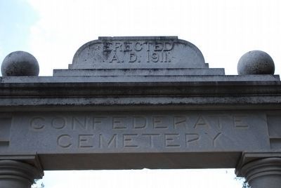 Confederate Cemetery Arch image. Click for full size.