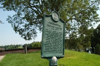 Ceremonial Indian Mound Marker. Click for full size. Ceremonial Indian Mound Marker image. Click for full size.