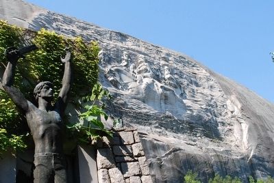 Stone Mountain- Confederate Memorial Marker. Click for full size. Stone Mountain- Confederate Memorial Marker image. Click for full size.